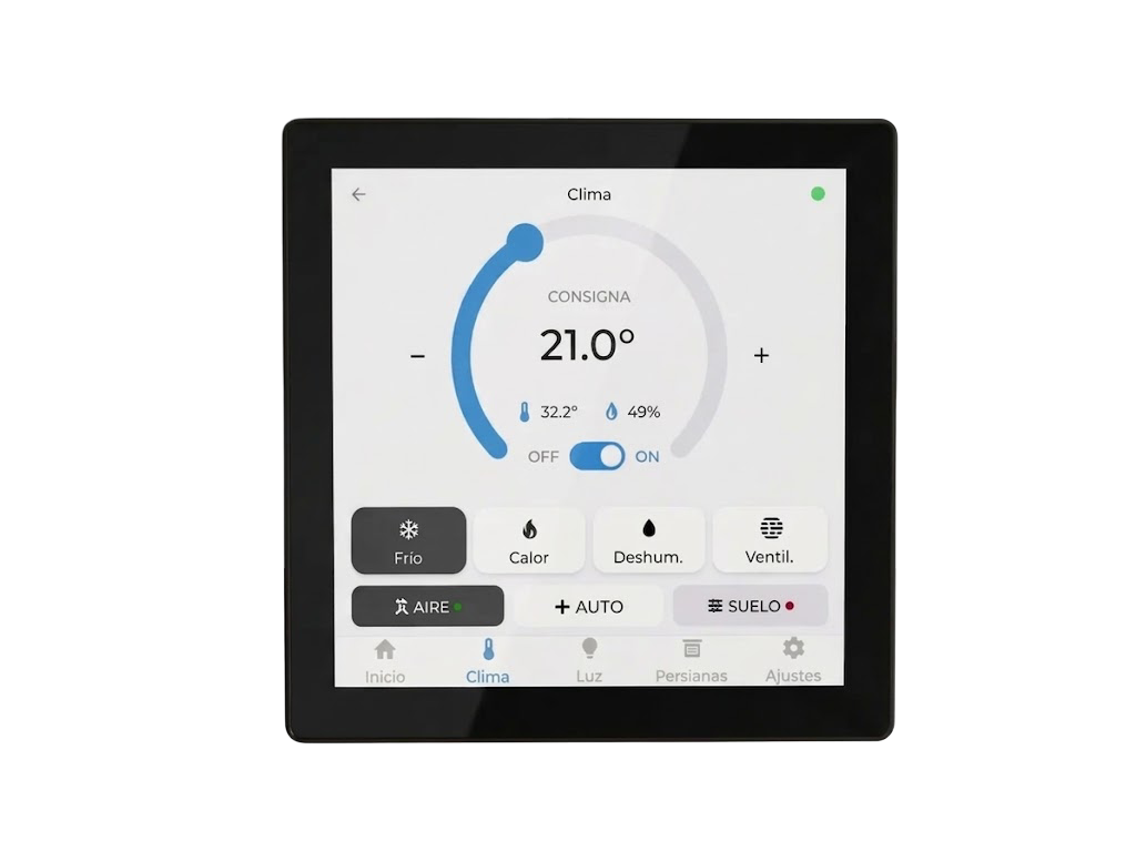Pantalla Táctil de 4" WiFi con sensor de temperatura y humedad