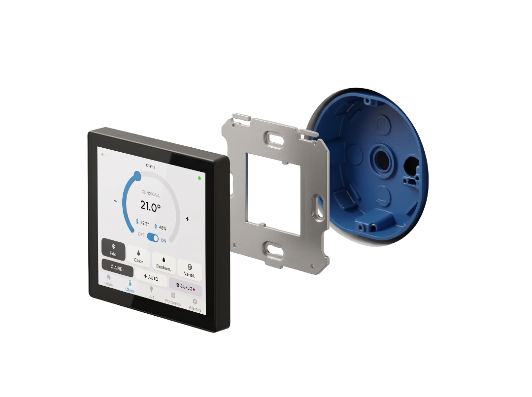 Pantalla Táctil de 4" WiFi con sensor de temperatura y humedad